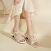 Westory2025新款水钻方头后空外穿时装高跟凉拖鞋百搭跟一字拖W25BG62281 商品缩略图5