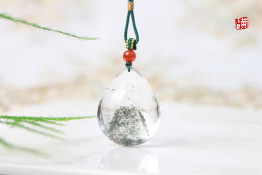 绿幽灵水晶吊坠 配精美挂绳 商品图1