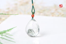 绿幽灵水晶吊坠 配精美挂绳