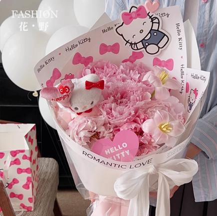 KT猫卡通包装纸   （10张） 商品图2