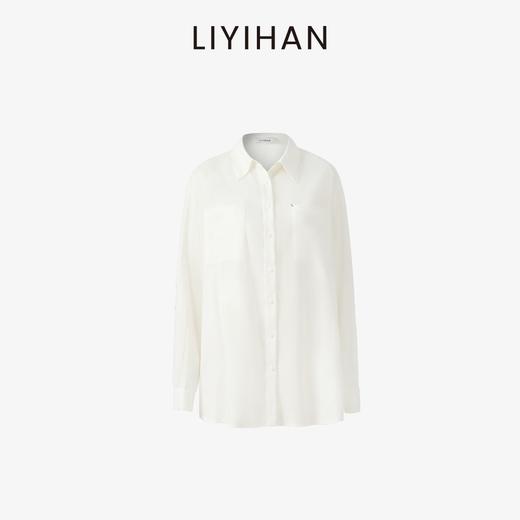  LIYIHAN25夏亘云麻  轻盈亚麻简约廓形亚麻衬衫纯色女衬衫外套 商品图4