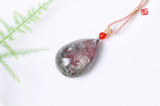 红幽灵水晶吊坠 配精美挂绳 商品图3
