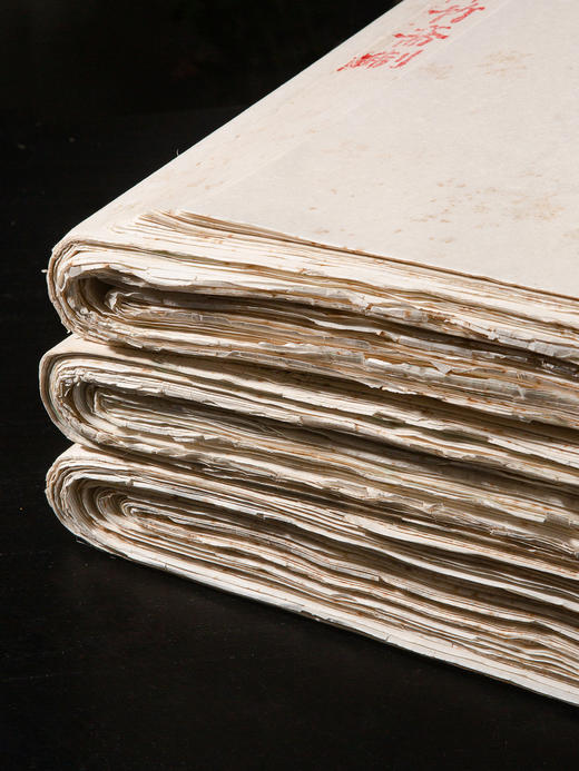 70-80年十竹斋制尺八屏木版水印松树大画笺（单张） 商品图3