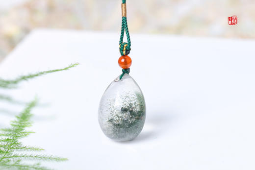 绿幽灵水晶吊坠 配精美挂绳 商品图2