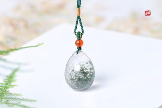 绿幽灵水晶吊坠 配精美挂绳 商品图1