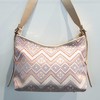壮锦-粉色几何纹大挎包 商品缩略图1
