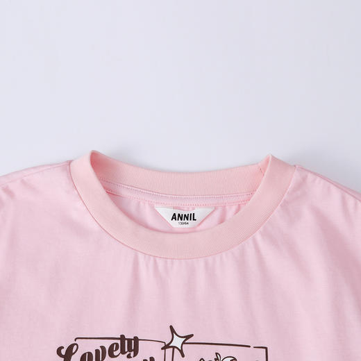 【实体店同款】女童圆领短袖针织衫夏季新款安奈儿童装EG521218 商品图4