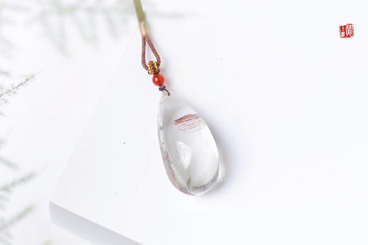 绿幽灵水晶吊坠 配精美挂绳 商品图1