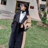 清仓价【诗铭洛可】A323风衣外套 大码撞色长款风衣外套 商品缩略图5