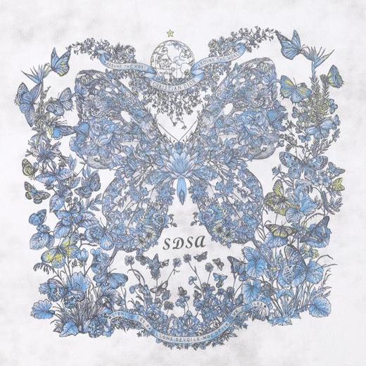 T3574夏季高级感新款男士美式蝴蝶印花圆领短袖T恤高街宽松设计师上衣 商品图3