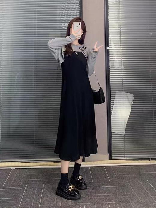 【诗铭洛可】XC7633连衣裙罩衫➕吊带裙连衣裙套装套装 商品图1