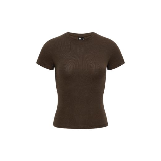 oneup天丝亚麻修身短袖T恤 商品图8