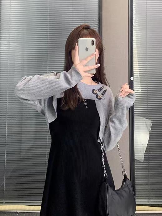 【诗铭洛可】XC7633连衣裙罩衫➕吊带裙连衣裙套装套装 商品图0