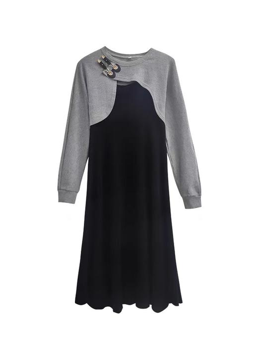 【诗铭洛可】XC7633连衣裙罩衫➕吊带裙连衣裙套装套装 商品图3