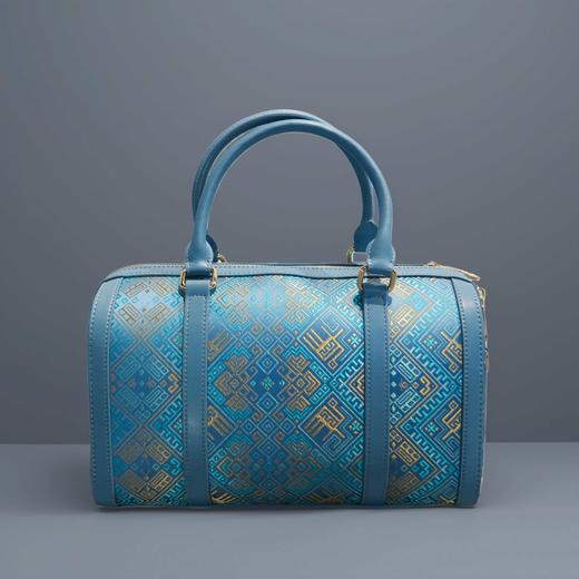 壮锦-黑色四燕纹圆柱包 商品图4