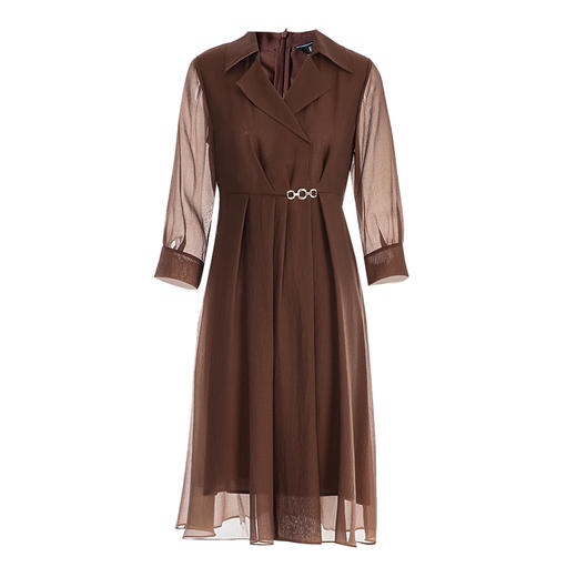 EITIE爱特爱夏季新款高级气质高腰修身显瘦连衣裙7807541 商品图5