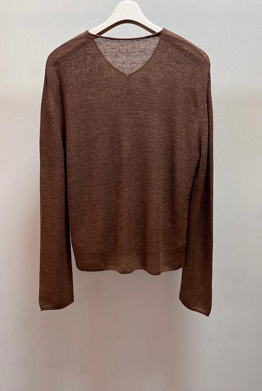 522-7 补货到 氛围感咖色 小禾 亚麻背心 亚麻开衫 商品图12