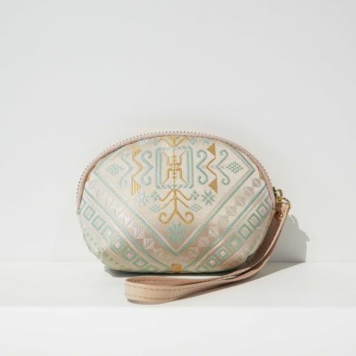 壮锦-菊满堂纹零钱包 商品图2