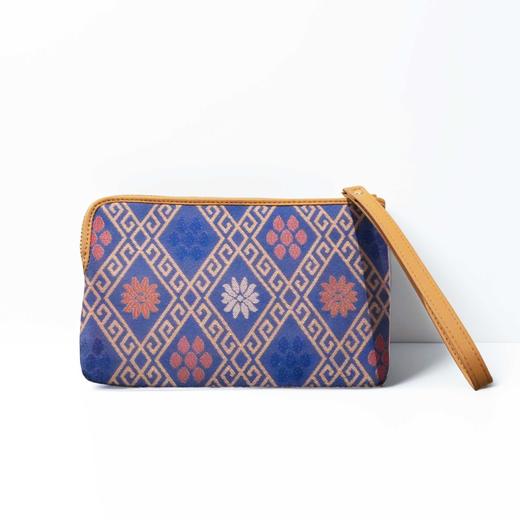 壮锦-黑色四燕纹手拿包 商品图2