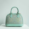 壮锦-青色四燕纹贝壳手提/斜挎包 商品缩略图0