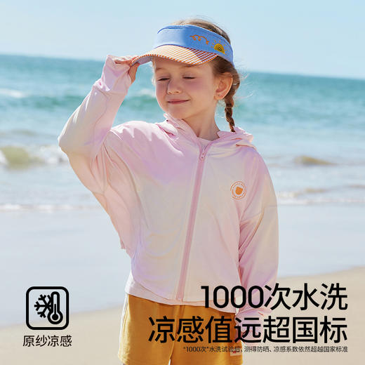 贝肽斯凉盾儿童防晒衣男女童夏新款婴幼儿宝宝防晒衫外套炫彩 商品图2