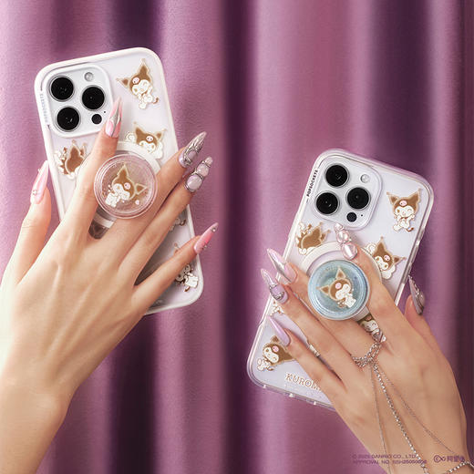 【漂浮魔法屋】Kuromi的漂浮日常 PopSockets X Kuromi 合作系列 POPCASE手机壳 MagSafe Popcase磁吸款 透明  iPhone17/16/15/14/13 商品图1