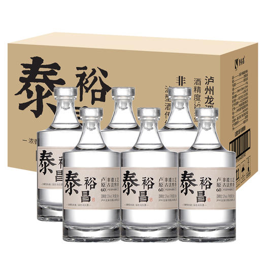 [卢原60]52度-泰裕昌酒浓香型白酒四川正宗粮食酒盒装收藏送礼酒正品 商品图1
