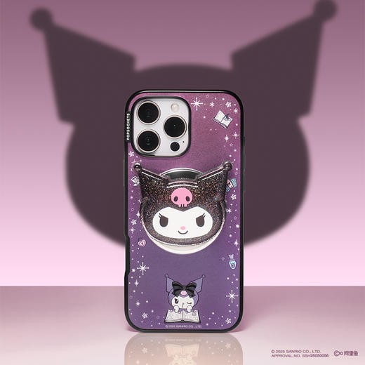 【漂浮魔法屋】Kuromi的魔法世界 PopSockets X Kuromi 合作系列 POPCASE手机壳 MagSafe Popcase磁吸款 紫色  iPhone17/16/15/14/13 商品图1