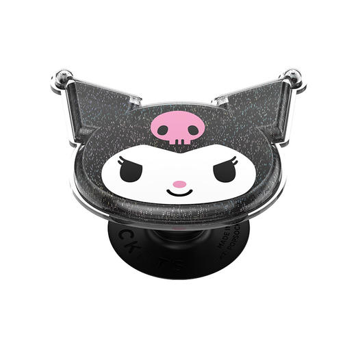 【漂浮魔法屋】魔法瀑布Kuromi PopSockets X Kuromi 合作系列 POPGRIP泡泡骚手机粘贴式气囊支架 Airbag软垫系列 黑色 商品图0