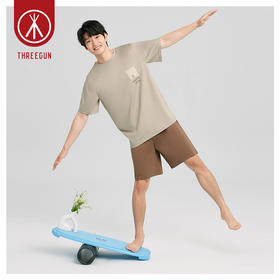 Threegun三枪 【舒肤棉】圆领短袖短裤男士家居套家居服套-82091D011