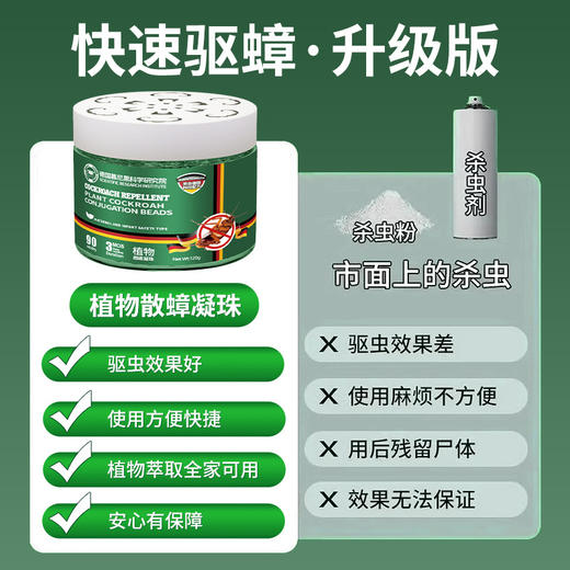 【德国慕尼黑驱蚊蟑螂凝胶】蚊香防蚊魔珠植物精华凝珠驱蟑蟑螂魔盒 商品图1