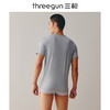 Threegun三枪 【凉感木代尔】隐条圆领男士短袖上衣打底衫-24023A011 商品缩略图3