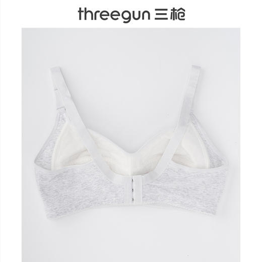 Threegun三枪(旗下百利安品牌)[棉柔系列]无纺布大罩杯无钢圈文胸-L41705111 商品图3