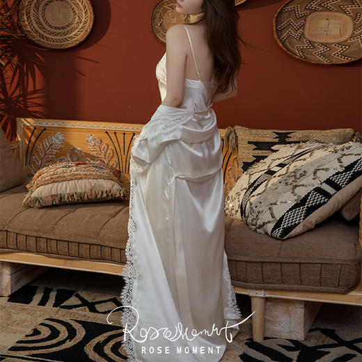 法式浪漫真丝可外穿中长款裙 A250310 商品图7