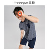 Threegun三枪 【水柔棉】彩条圆领短袖短裤男士家居套家居服-82055D011 商品缩略图4