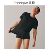 Threegun三枪 【凉感木代尔】隐条圆领男士短袖上衣打底衫-24023A011 商品缩略图4