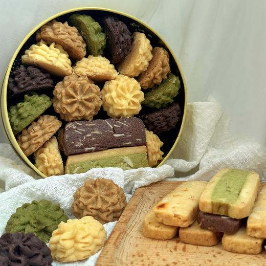 【4月7日开始陆续发货】【十二味混合曲奇mini】260g｜多种曲奇口味尝鲜装 精致小份量下午茶/朋友聚会零食/独享时光伴侣-默认不配手提袋 商品图3