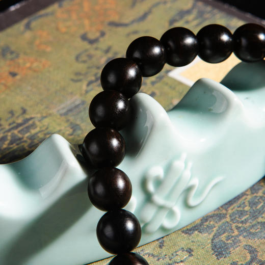 明代乌木家具老料制手持（圆珠直径1.2厘米） 商品图7