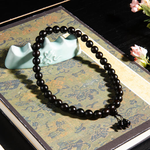 明代乌木家具老料制手持（圆珠直径1.2厘米） 商品图6