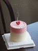 「ins简约·小爱心」周年周岁纪念日·100%动物奶油（附图4寸加高·提前6小时预订） 商品缩略图0