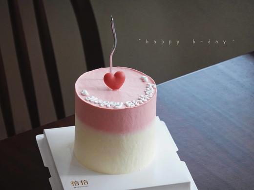 「ins简约·小爱心」周年周岁纪念日·100%动物奶油（附图4寸加高·提前6小时预订） 商品图2