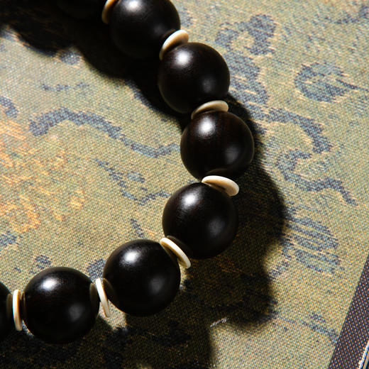 明代乌木家具老料制手持（圆珠直径1.5厘米，配猛犸隔片） 商品图4