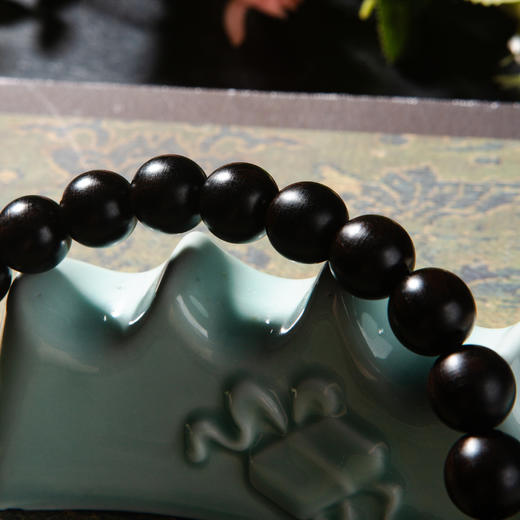 明代乌木家具老料制手持（圆珠直径1.2厘米） 商品图5