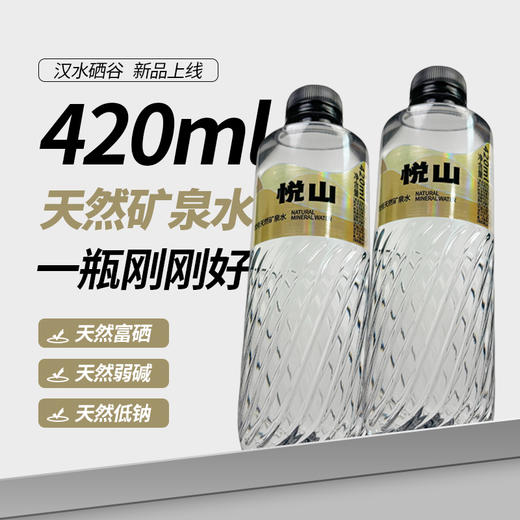 汉水硒谷·悦山 饮用天然矿泉水12瓶*3箱 商品图2