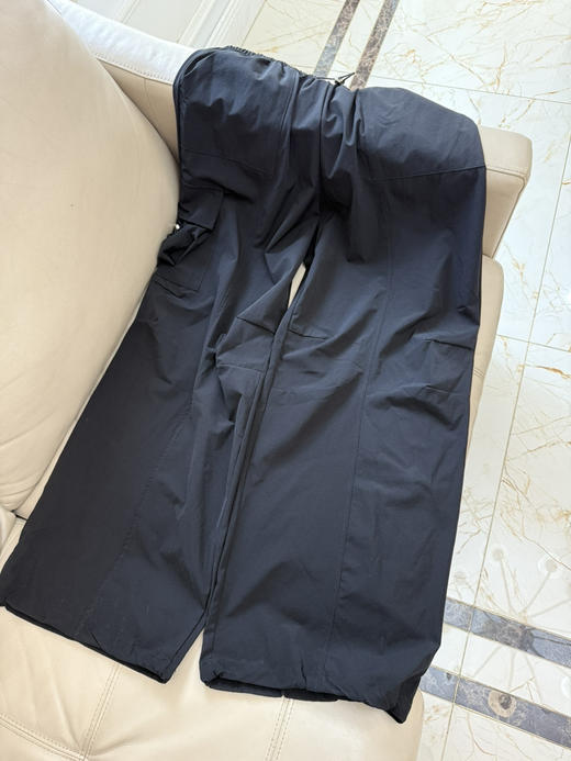 526-2 渠道货 alo 25夏 松紧抽绳 高腰系带 伞兵裤 阔腿休闲裤 工装裤 商品图9