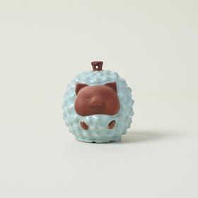 陆宝陶瓷榴宝茶宠小摆件精品茶玩茶具茶盘装饰办公室茶道零配件陆宝榴福茶宠天青色