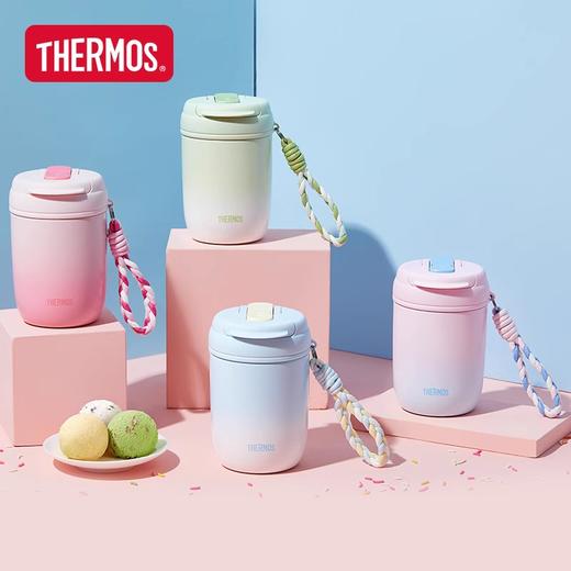 【清仓特惠4折，仅1个无货退款】膳魔师不锈钢保温杯316L双饮吸管杯水杯提绳便携拎拎杯TCMX380ml 商品图4