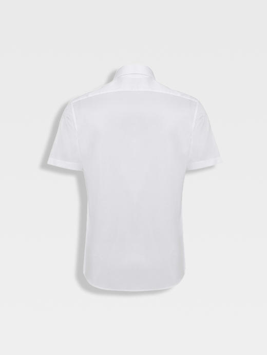 callisto白色亲肤棉短袖衬衫 商品图1