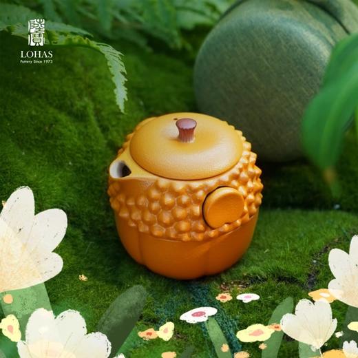 陆宝陶瓷榴宝茶宠小摆件精品茶玩茶具茶盘装饰办公室茶道零配件陆宝榴福茶宠天青色 商品图4