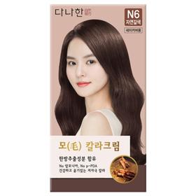多娜娴毛染发膏N6(自然棕色)200g다나한 모 칼라크림염색 N3(자연 갈색)